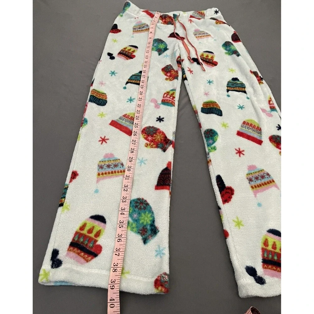 Christmas Mittens/ Hats Superminky‎ Womens Size Medium (8-10) Pajamas Pants